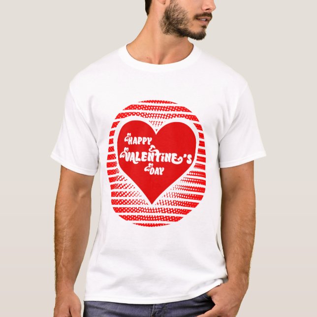 T-shirt Heureuse Sainte-Valentin d'amour 2025 (Devant)