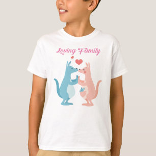 T-shirt heureuse Sainte-Valentin - famille aimante