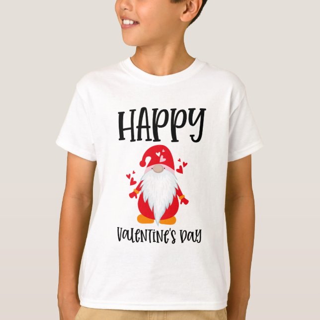 T-shirt Heureuse Sainte-Valentin Gnome (Devant)