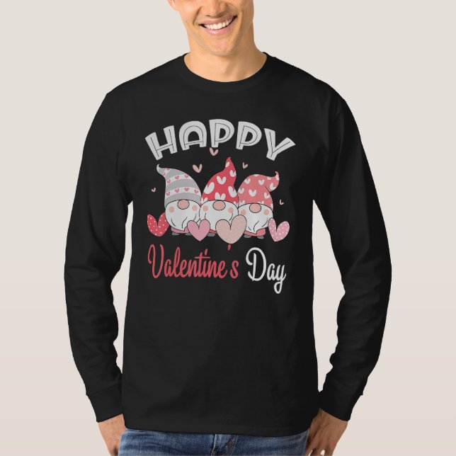 T-shirt Heureuse Sainte-Valentin Gnome Heart For Women Men (Devant)