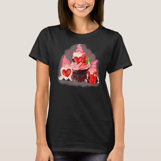 T-shirt Heureuse Sainte-Valentin Gnome Love Hommes Femmes  (Devant)