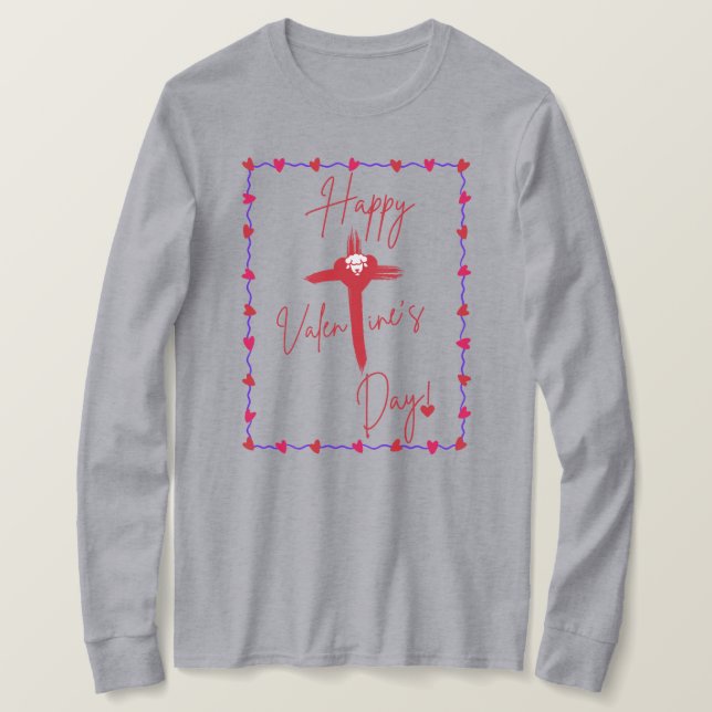 T-shirt Heureuse Sainte-Valentin Ladies Tee (Design devant)