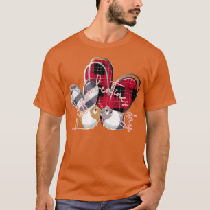 T-shirt heureuse Sainte-Valentin Love Funny cobaye rouge d
