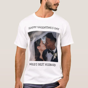 T-shirt Heureuse Sainte-Valentin Meilleur Mari Photo perso