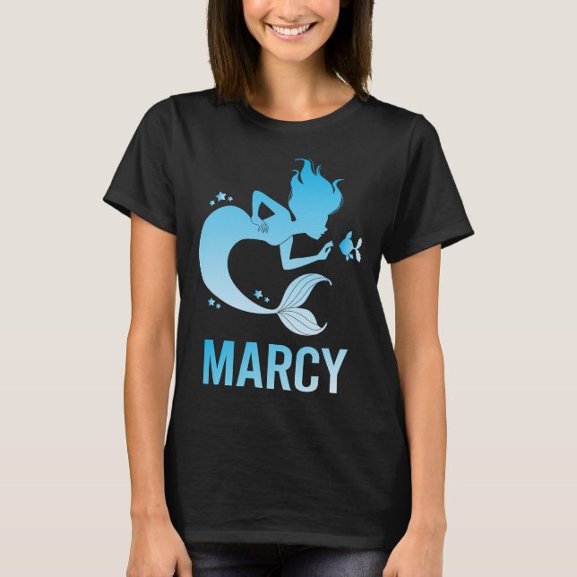 T-shirt Heureuse Sirène - Marcy Nom (Devant)
