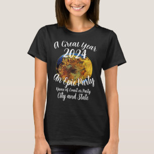 T-shirt Heureuse soirée de dîner 2024 Filles Garçons Soiré