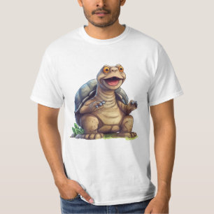 T-shirt Heureuse tortue des Galapagos des îles Galapagos