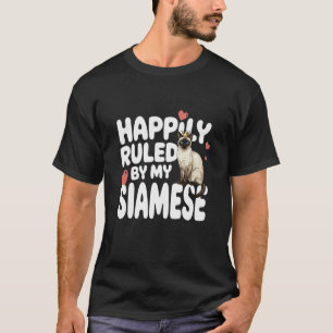 T-shirt Heureusement dirigé par mon chat Drôle de propriét