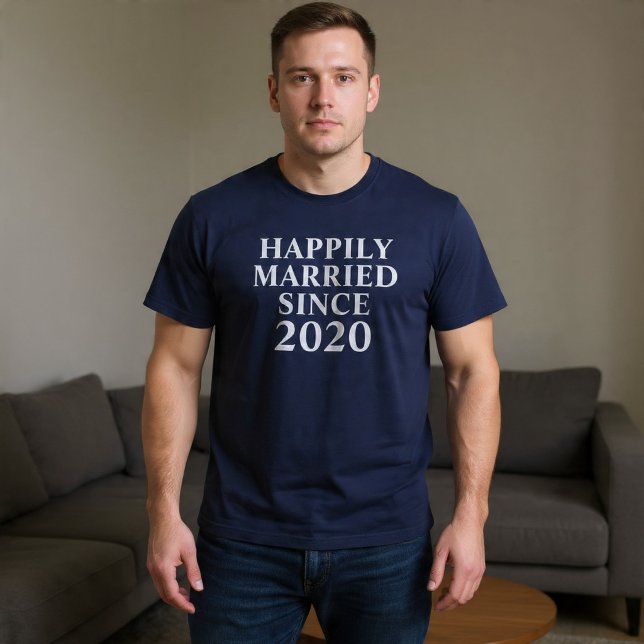 T-shirt Heureusement Mariés Depuis Custom Couples (Créateur téléchargé)