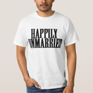 T-SHIRT HEUREUSEMENT NON MARIÉ