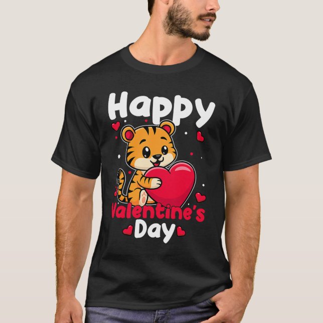 T-shirt Heureuses Saintes-Valentin Roses Date Fleurs de nu (Devant)