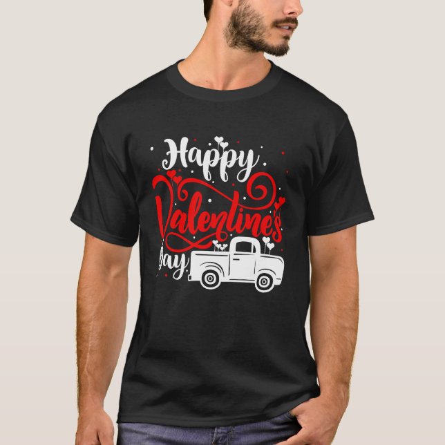 T-shirt Heureuses Saintes-Valentin Roses Date Fleurs de nu (Devant)