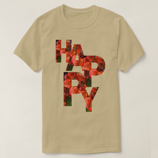 T-shirt heureux (Design devant)