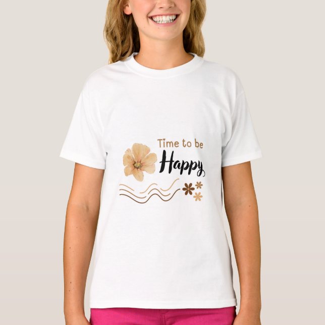 t-shirt heureux (Devant)