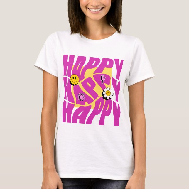 T-shirt Heureux (Devant)