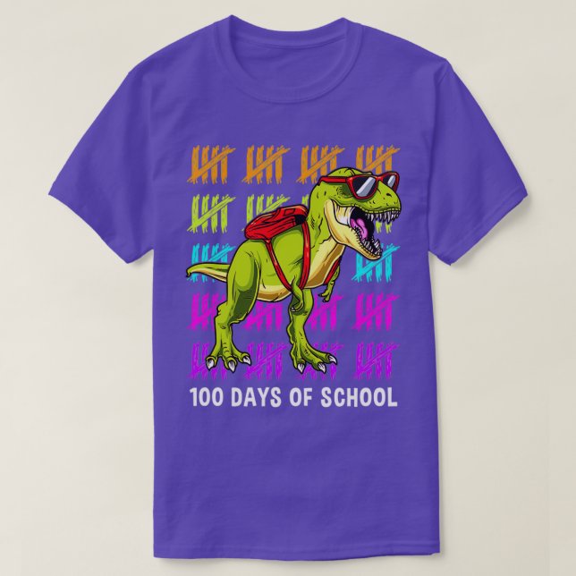 T-shirt heureux 100 jours de l'école Drôle 100 jours (Design devant)