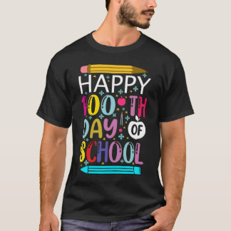 T-shirt heureux 100 jours d'école 100 jours école