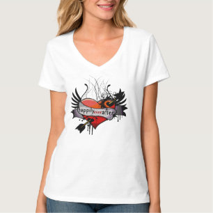 T-shirt Heureux à tout jamais Gothique Grunge