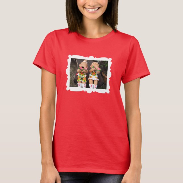 T-shirt Heureux amis de la pastèque encadrés (Devant)