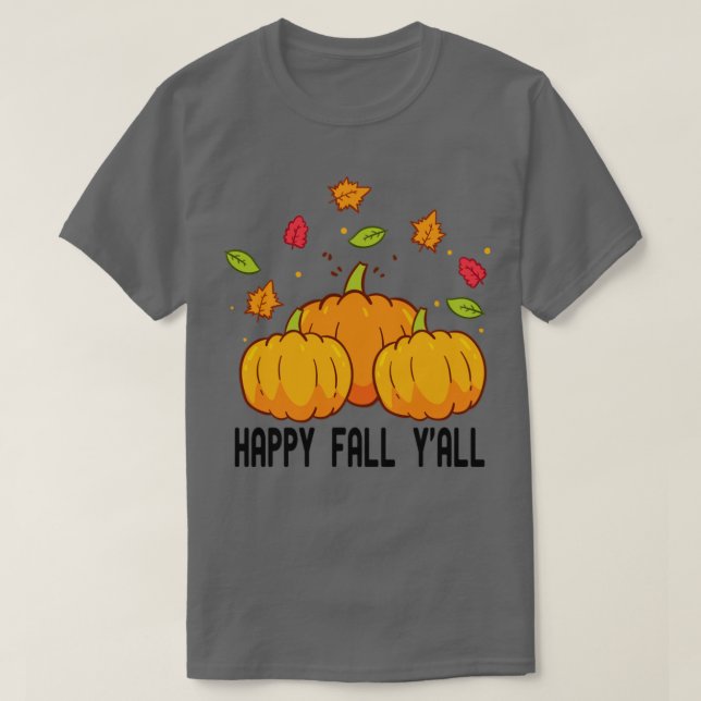T-shirt heureux automne yall29 (Design devant)