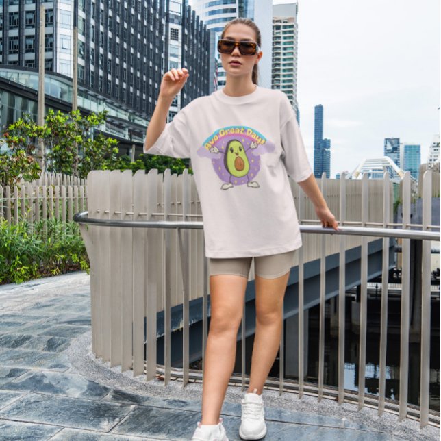 T-shirt Heureux Avocado souriant (Créateur téléchargé)