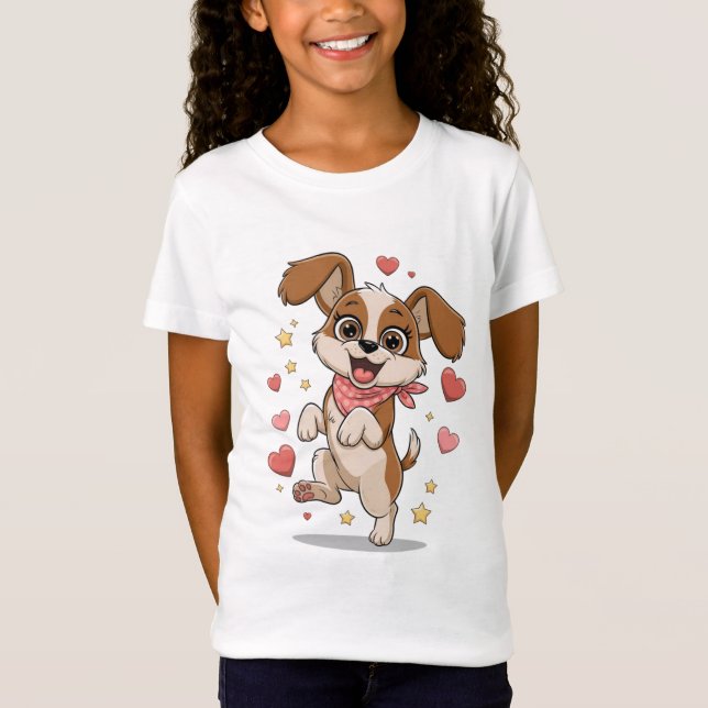 T-Shirt Heureux Chiot (Devant)