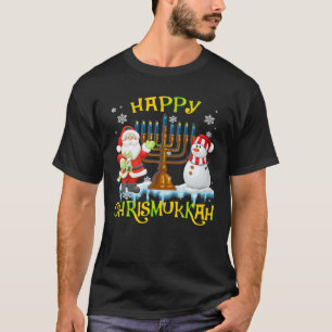 T-shirt Heureux Chrismukkah Funny Hanoukka Christmas Père