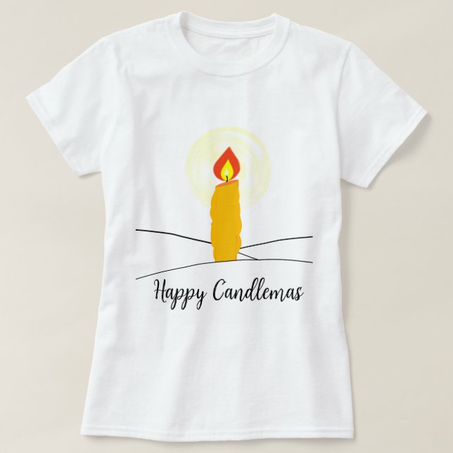 T-shirt Heureux cierges (Design devant)