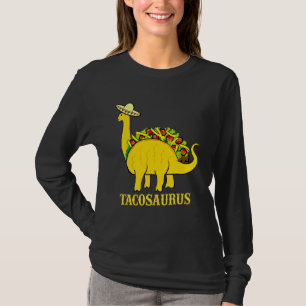 T-shirt Heureux Cinco De Mayo Tacosaurus Taco Dinosaur Cou