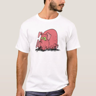T-shirt Heureux comme un cochon dans la boue