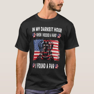 T-shirt Heureux Dans Mon Heure La Plus Sombre Quand J'Avai