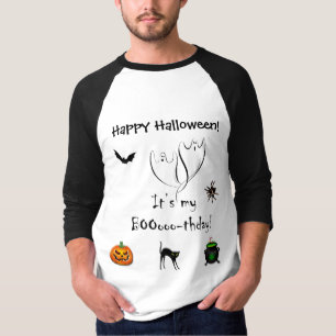 T-shirt heureux de Halloween Booothday (voyez de