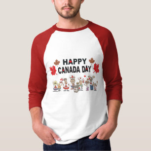 T-shirt heureux de jour du Canada