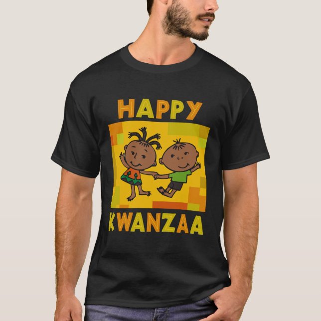 T-shirt heureux de Kwanzaa (Devant)