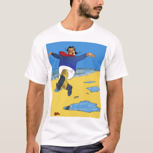 T-shirt heureux de pêcheur