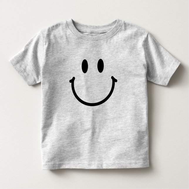 T-shirt heureux d'enfant en bas âge de visage (Devant)
