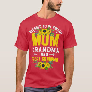 T-shirt Heureux D'Être Appelé Maman Grand-Mère Grand Grand