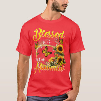T-shirt Heureux d'être appelé Mawmaw Sunflower Lovers Gran