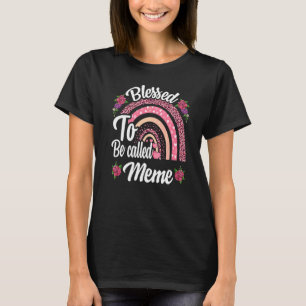 T-shirt Heureux D'Être Appelé Mème Mat Migné Arc En Ciel P