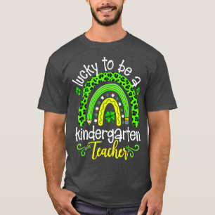 T-shirt Heureux D'Être Un Enseignant De Maternelle Rainbow
