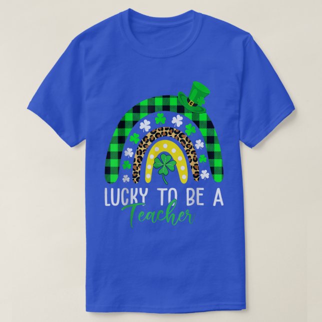 T-shirt Heureux D'Être Un Enseignant Empreinte de léopard  (Design devant)