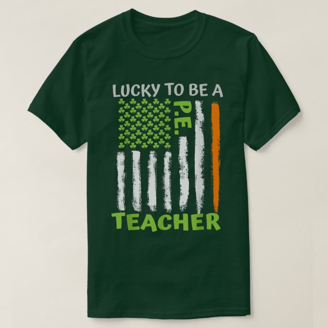 T-shirt Heureux D'Être Un Enseignant En Éducation Physique (Design devant)