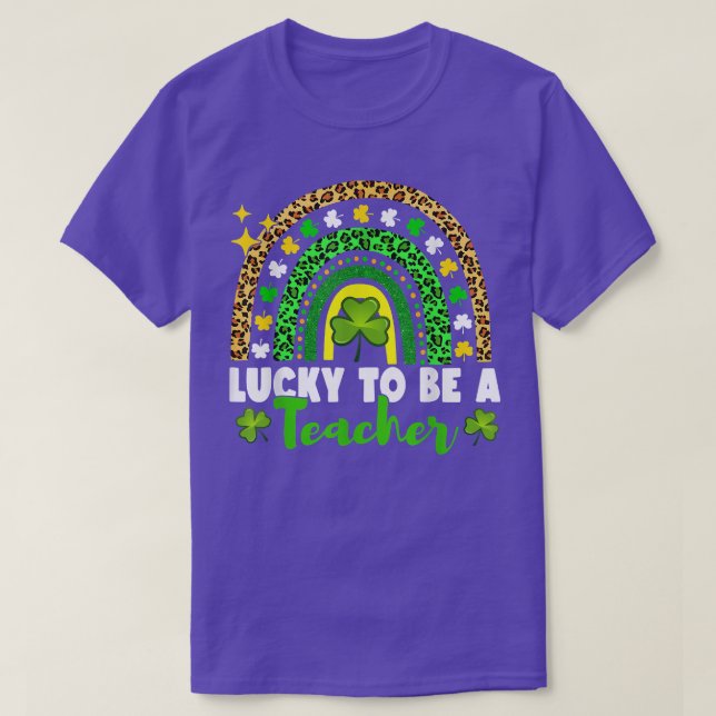 T-shirt Heureux D'Être Un Enseignant St patrick D'Enseigna (Design devant)