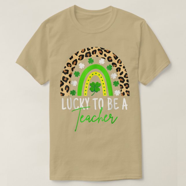 T-shirt Heureux D'Être Un Enseignant St patrick D'Enseigna (Design devant)