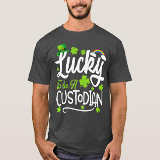 T-shirt Heureux D'Être Un Gardien Drôle Saint Patrick Day