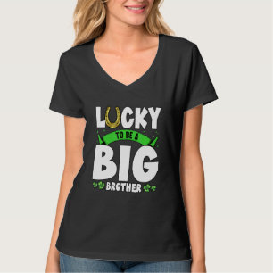 T-shirt Heureux D'Être Un Grand Frère St patrick Shenaniga