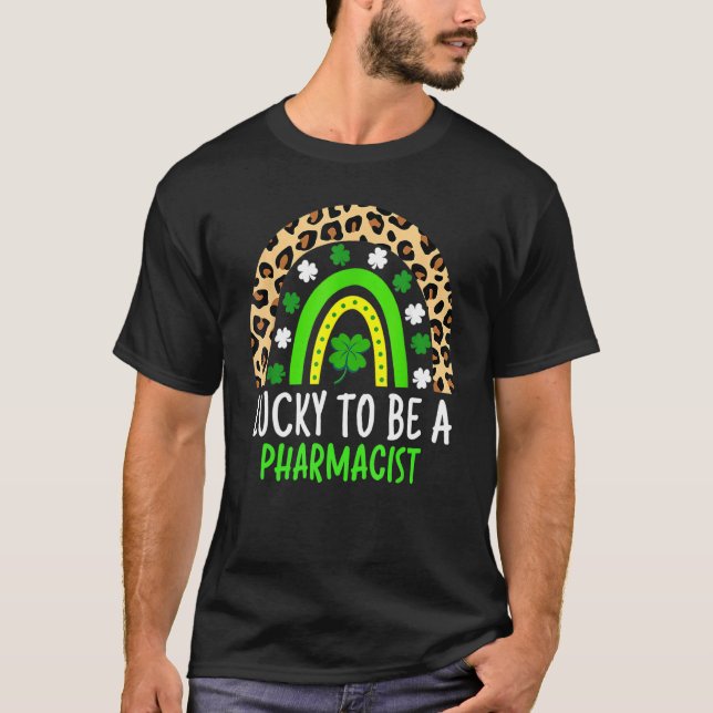 T-shirt Heureux D'Être Un Pharmacien Jour de la Saint Patr (Devant)