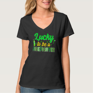 T-shirt Heureux D'Être Un Pompier Irlandais St Patrick S D