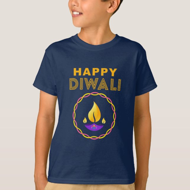 T-shirt Heureux Diwali (Devant)