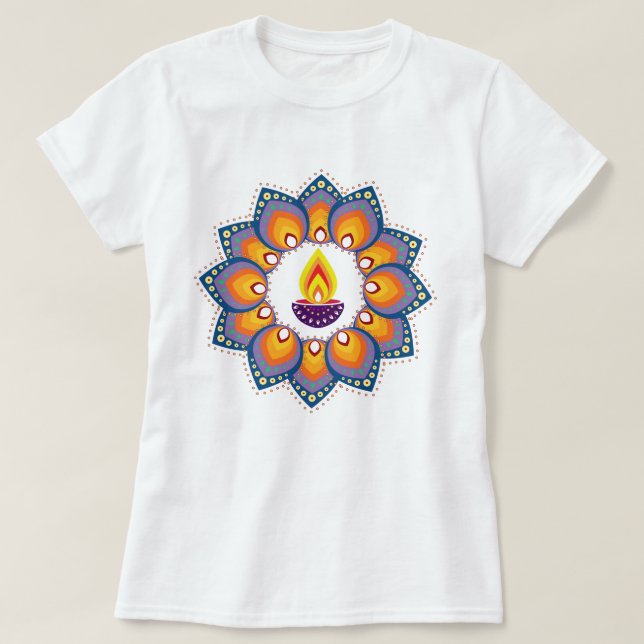 T-shirt Heureux Diwali (Design devant)